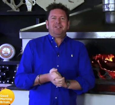 James took a cheeky dig at Piers on Saturday Kitchen