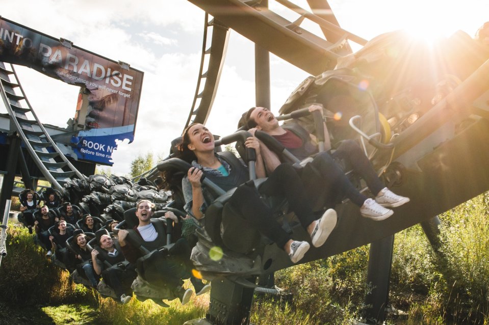 Thorpe Park is home to many rollercoasters, such as The Swarm