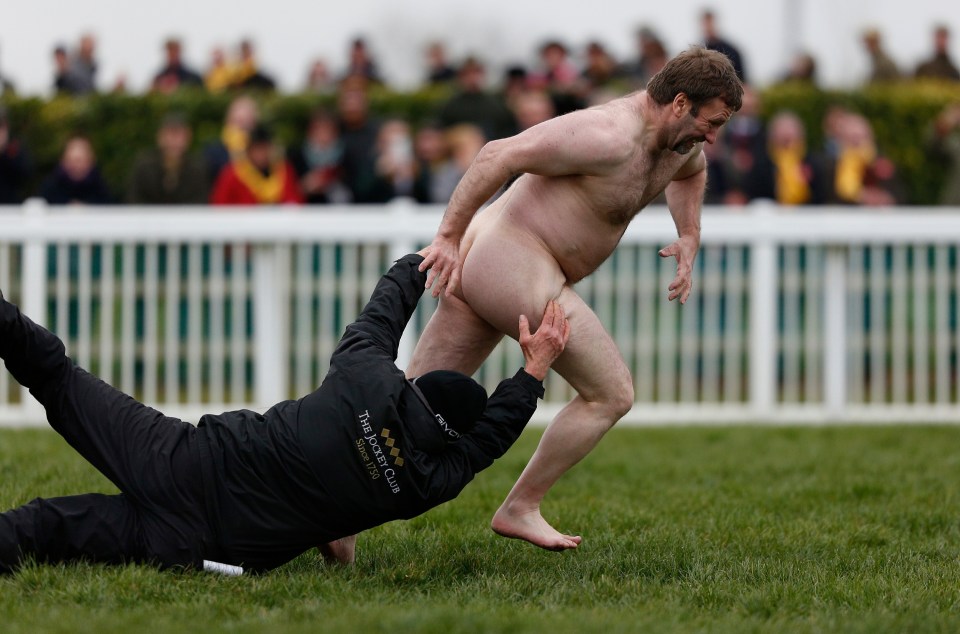 This streaker caused havoc on Gold Cup day in 2016