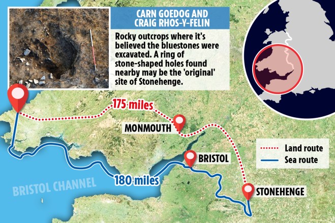 Some believe Stonehenge was originally built in Wales, taken apart and then reassembled in Salisbury