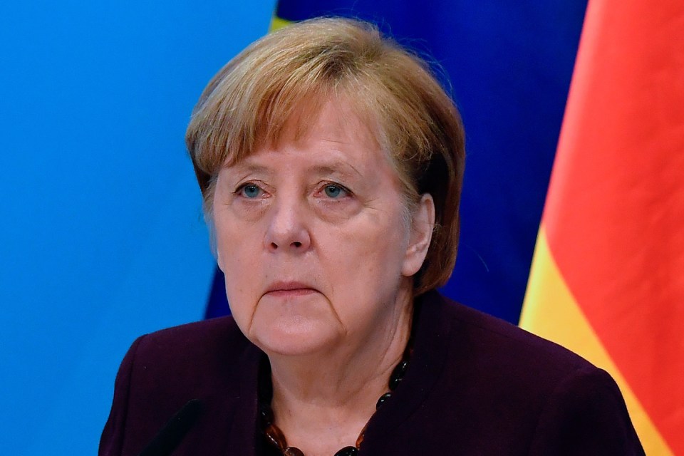 Angela Merkel has warned that Germany could be plunged into another lockdown following the spread of a highly contagious new Covid variant