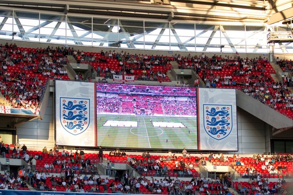 Scenes of fans spaced out across Wembley Stadium may be welcomed back in the spring