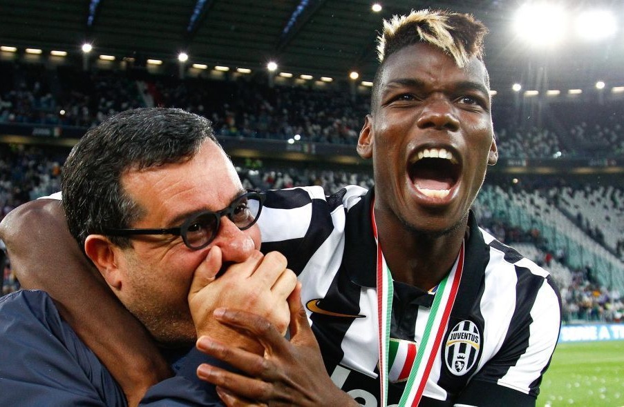 Super agent Mino Raiola has refused to discuss Paul Pogba's potential summer move back to Juventus