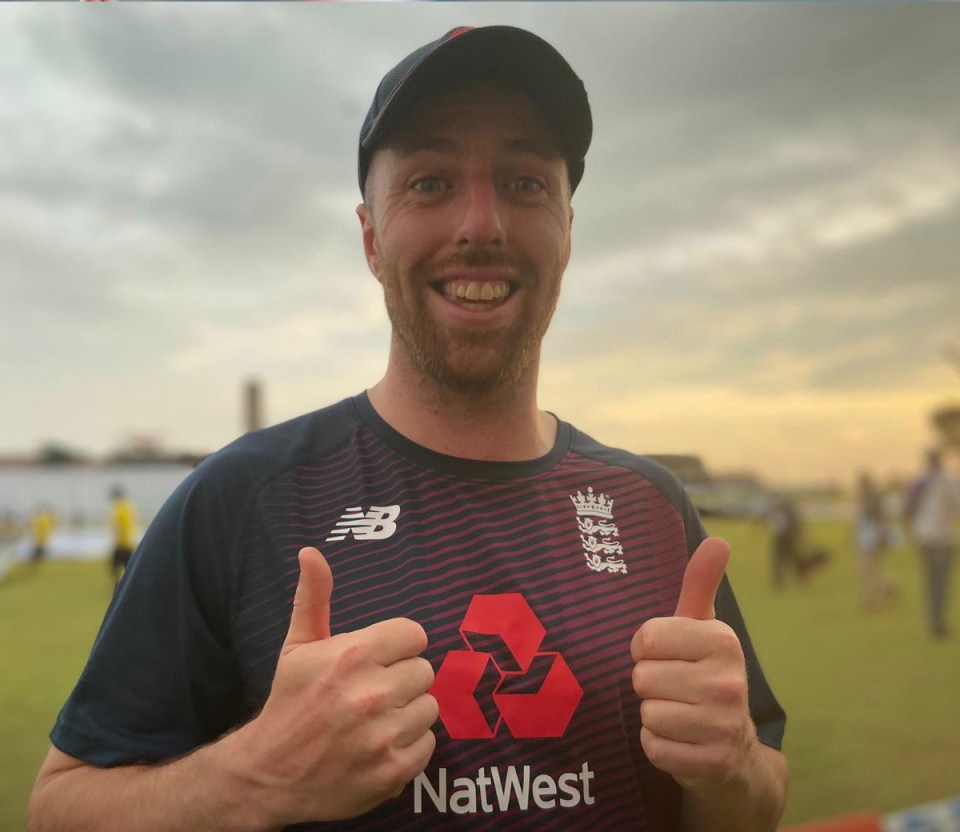 Jack Leach, pictured here in last month's tour of Sri Lanka, was diagnosed with Crohn's Disease in 2005