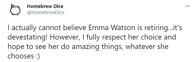 Twitter followers showed their support to Emma