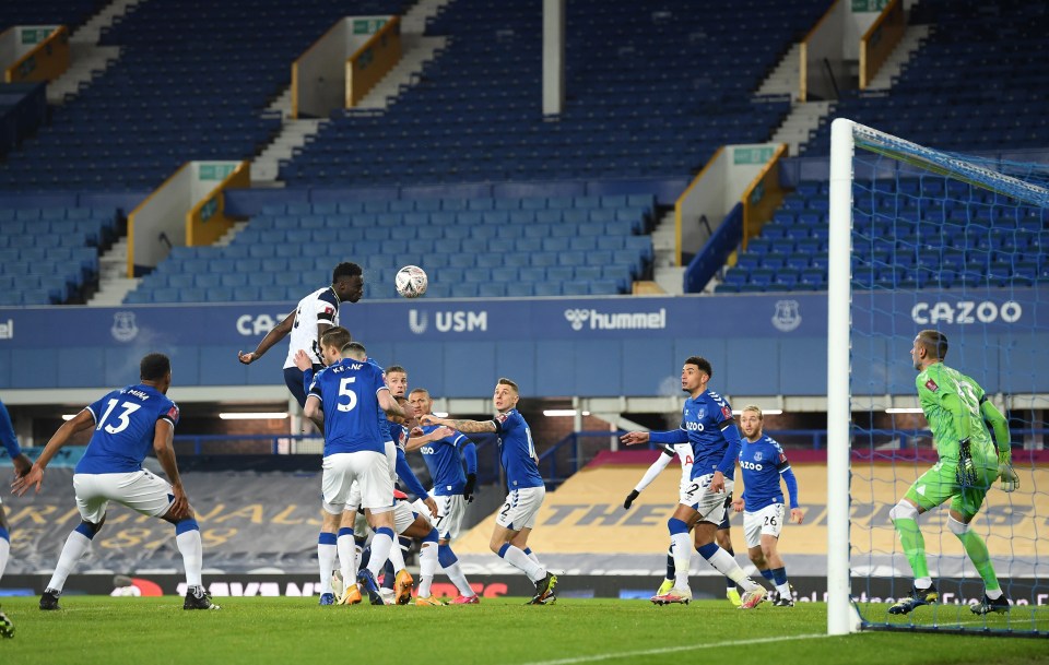 The centre-back leaped above everyone to glance the ball home