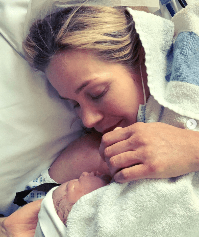 Kate shared the first photos of her newborn daughter