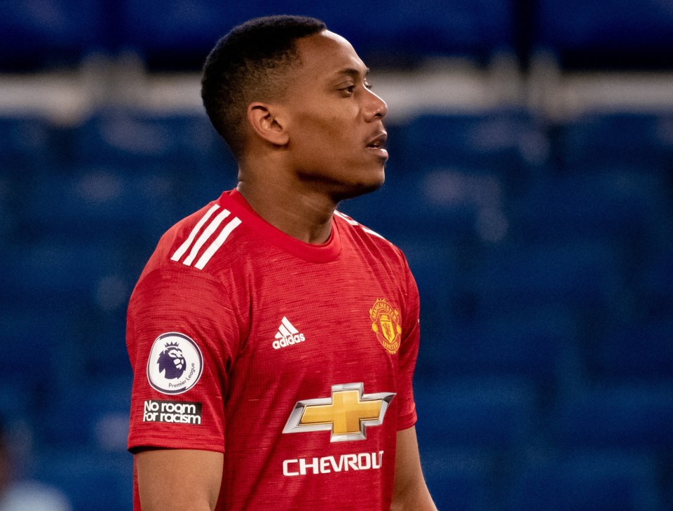 Anthony Martial has been in and out of the starting line up