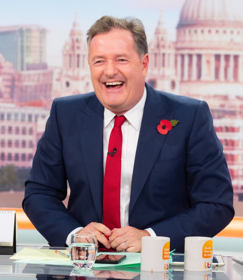 Viewers are more accustomed to seeing Piers suited and booted