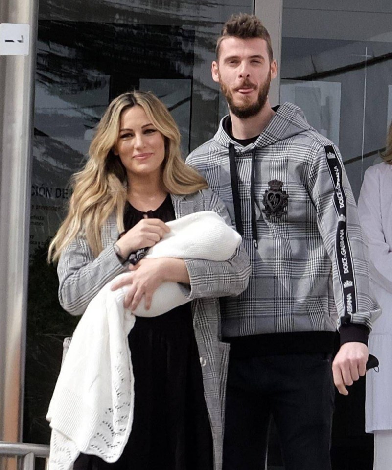 Edurne Garcia described David De Gea as the 'world's best dad' after they welcomed daughter Yanay last week