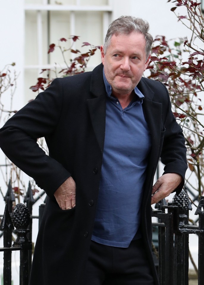 Piers, seen here outside his London home, is being circled by TV bosses