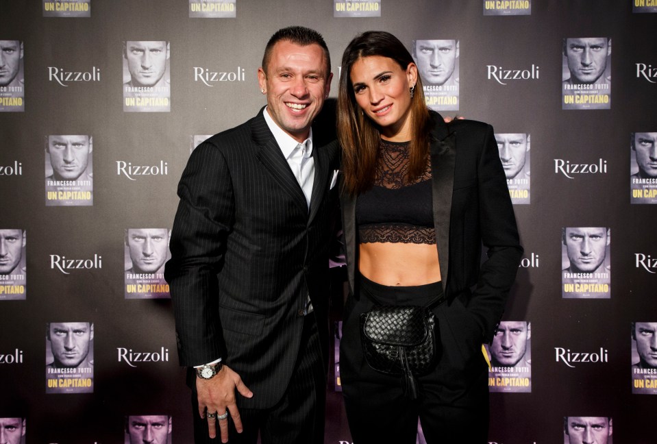 Andrea Cassano, pictured with his wife Carolina Marcialis, has hit out at Ronaldo