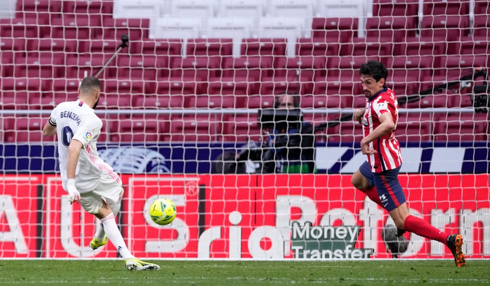 Karim Benzema was on hand to equalise late, keeping Real five points behind Atletico