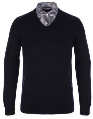 This jumper with a shirt collar could be good for a smarter occasion