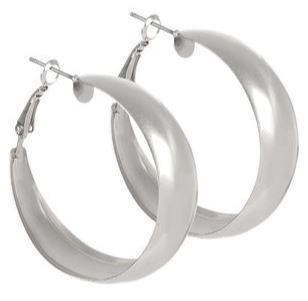 These silver-coloured hoops are a bargain at 75p