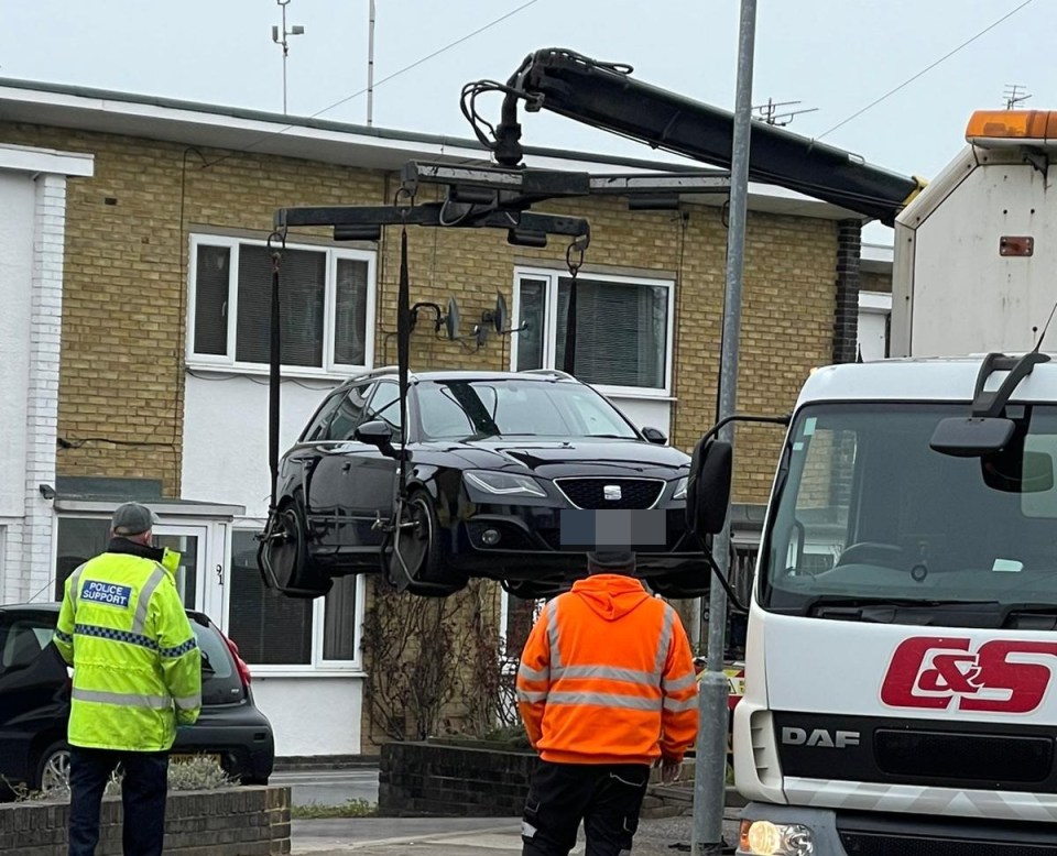 A car was seized from the Kent home of Wayne Couzens today