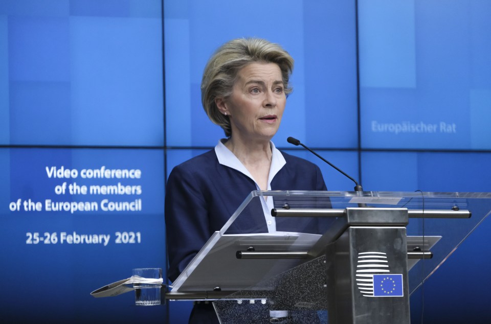 EU boss Ursula von der Leyen