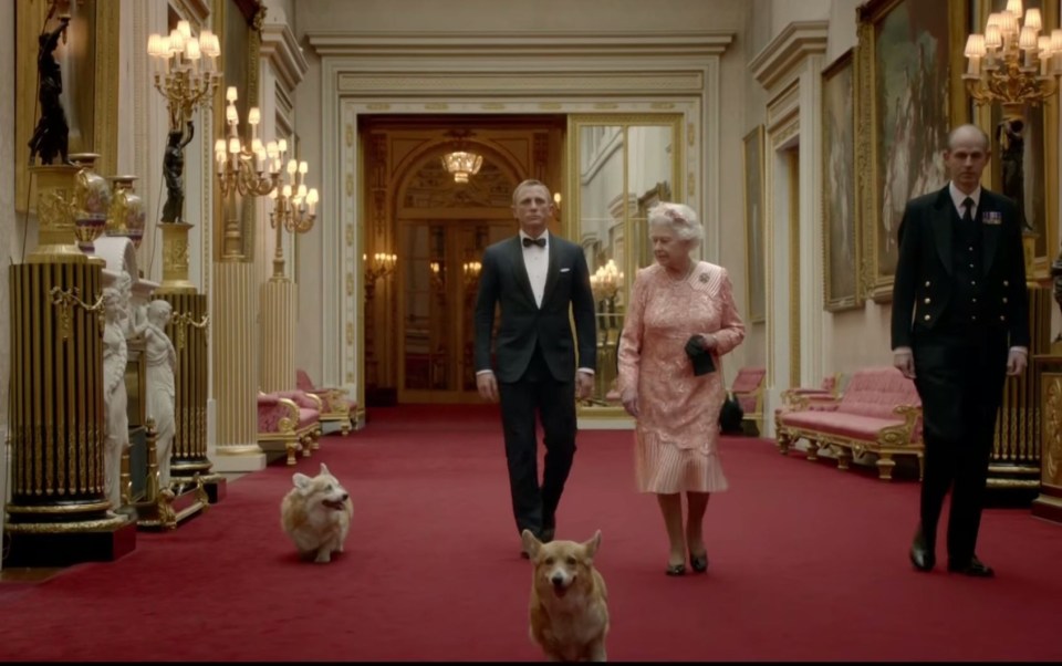 The Queen's corgis had a starring role in her 2012 Olympics film with James Bond