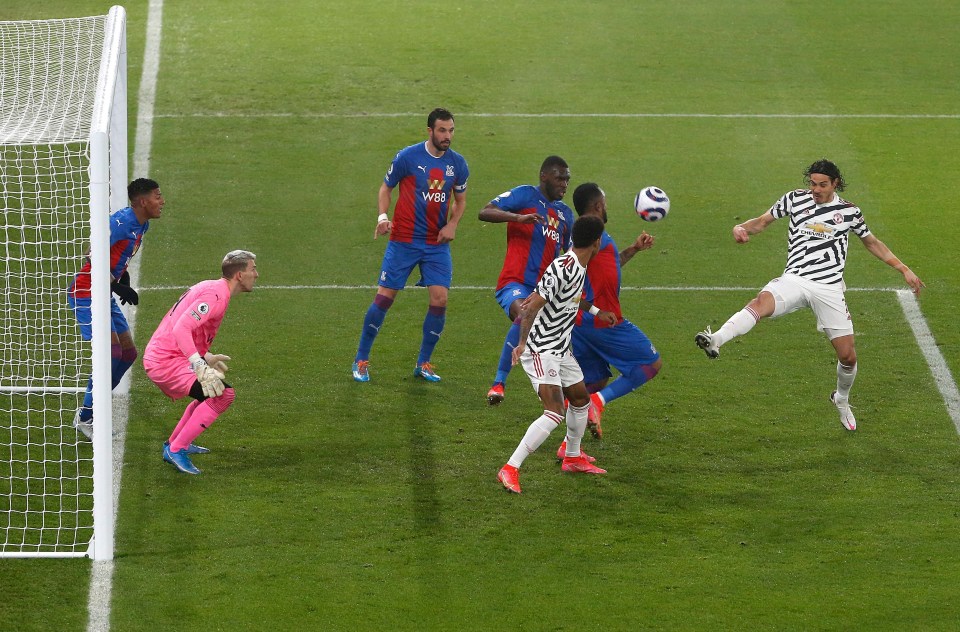 Edinson Cavani barely had a sniff in front of goal