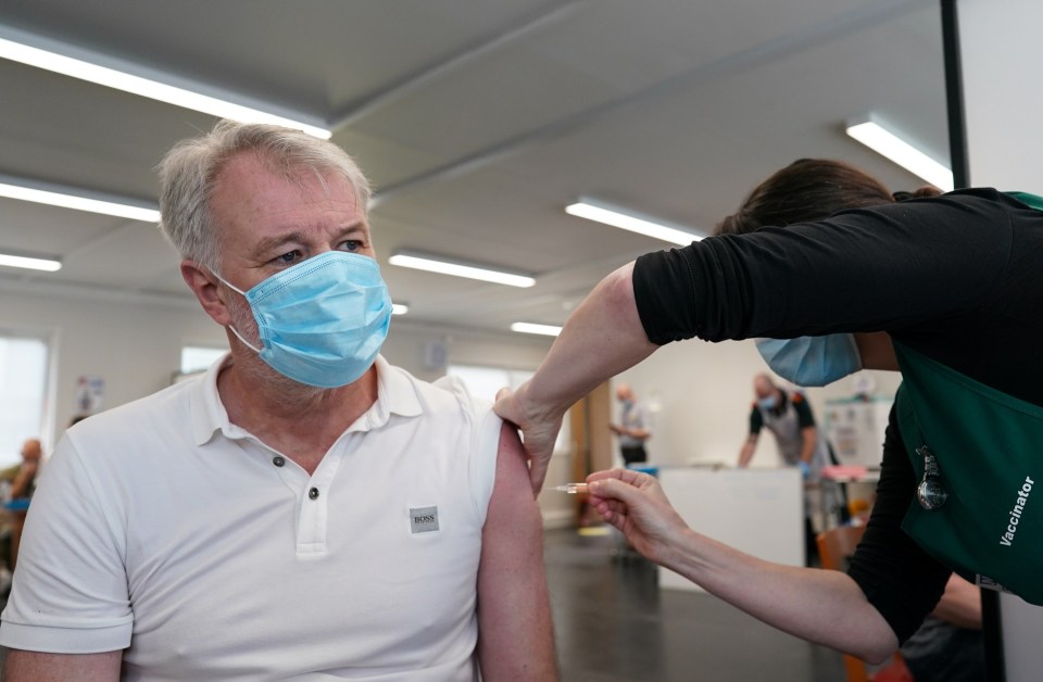 Gary Pallister received his Covid vaccine today