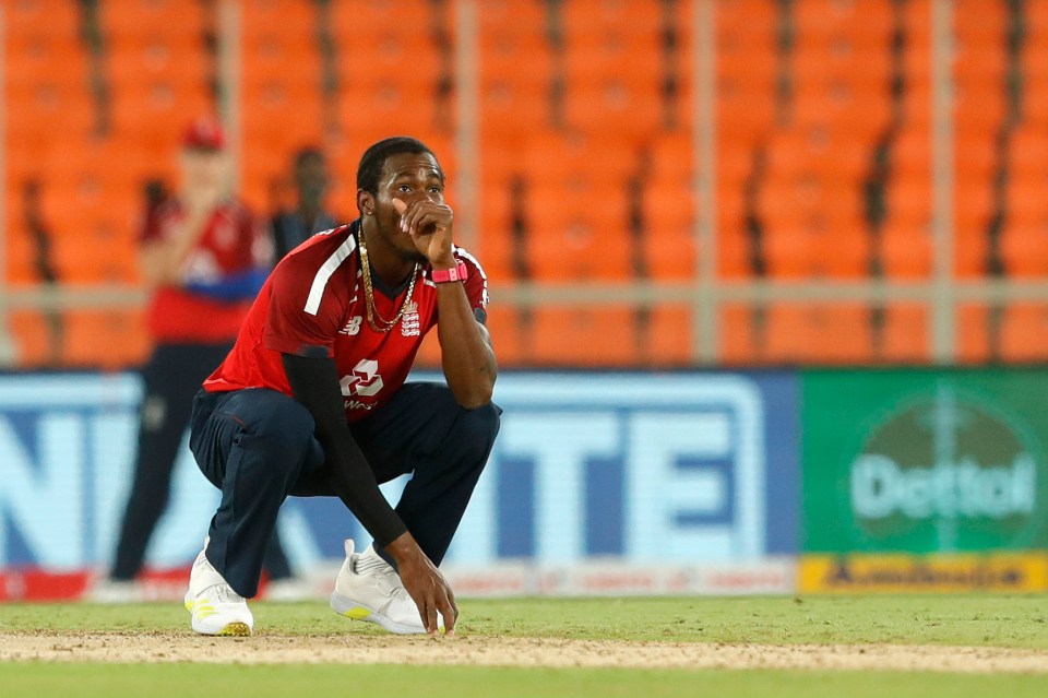 Jofra Archer has flown home from India after a flare-up of his elbow injury