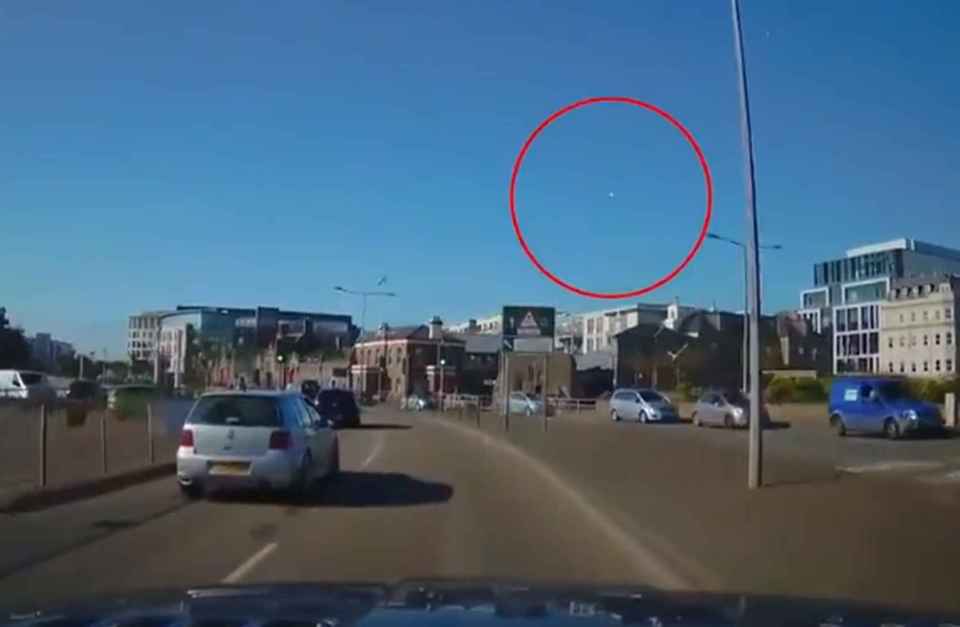 A taxi driver in Jersey filmed video of the meteor entering the atmosphere