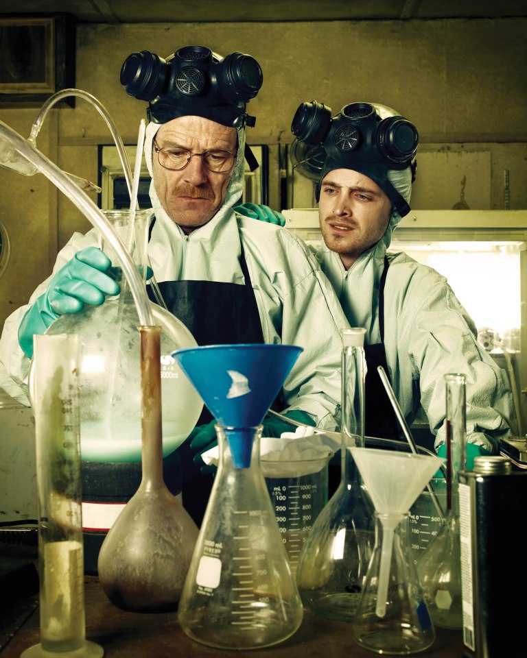 Bryan Cranston and Aaron Paul in Breaking Bad