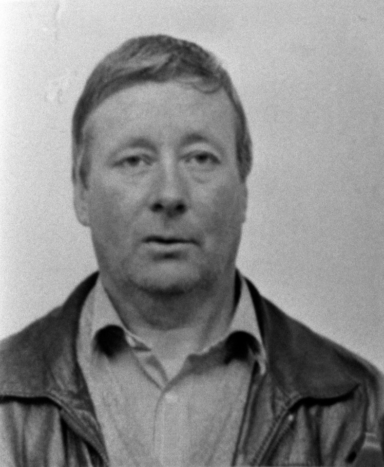 Police mugshot of Brian Robinson of Brink’s-Mat robbery fame when armed raiders got away with more than £30million worth of pure gold