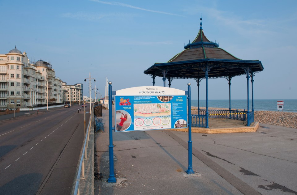 The seafront at Bognor Regis, West Sussex