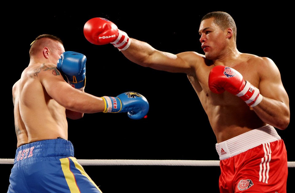 Oleksandr Usyk (left) and Joe Joyce (right) fought before they turned pro in 2013