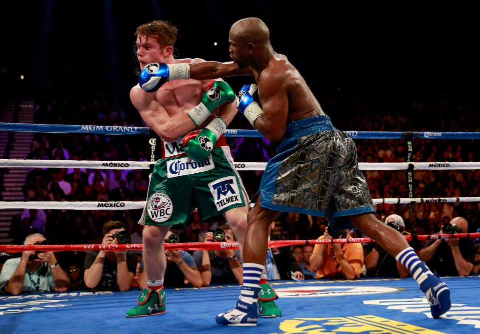 Canelo Alvarez was beaten by Floyd Mayweather in 2013