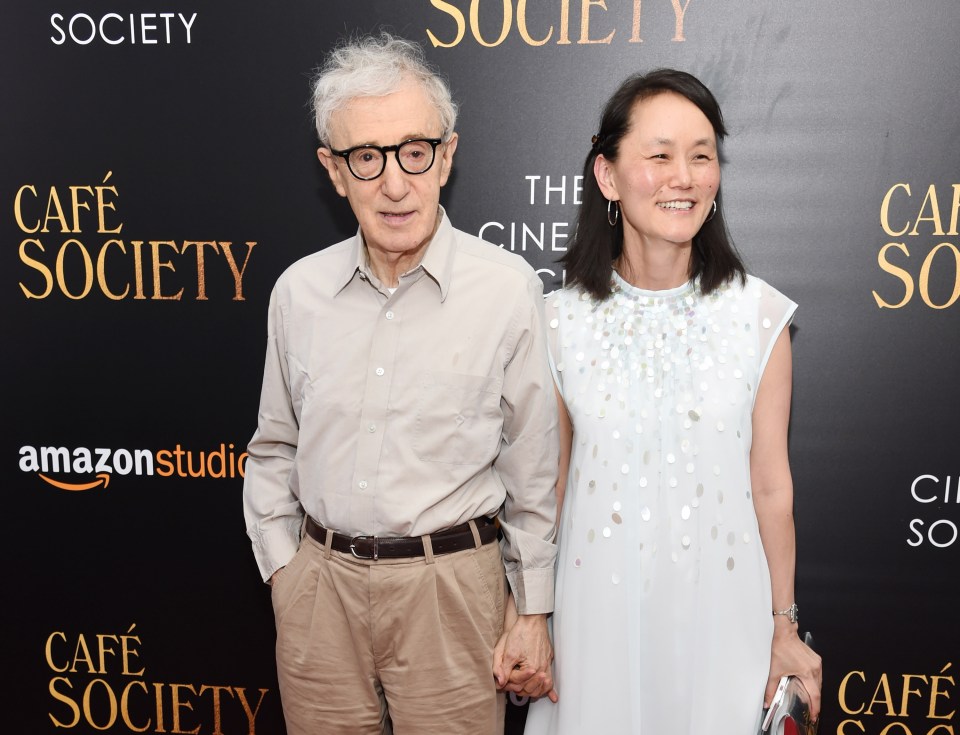 Allen with his wife Soon-Yi Previn, who started sleeping with the director while he was still married to her mum Mia