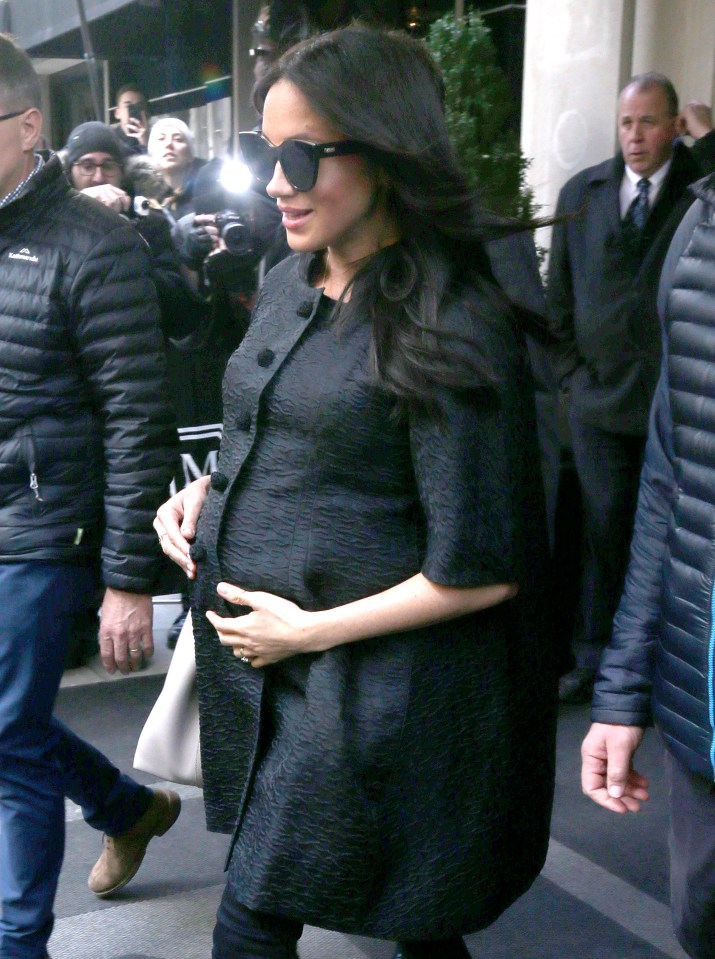 Meghan flew to New York in 2019 for her baby shower