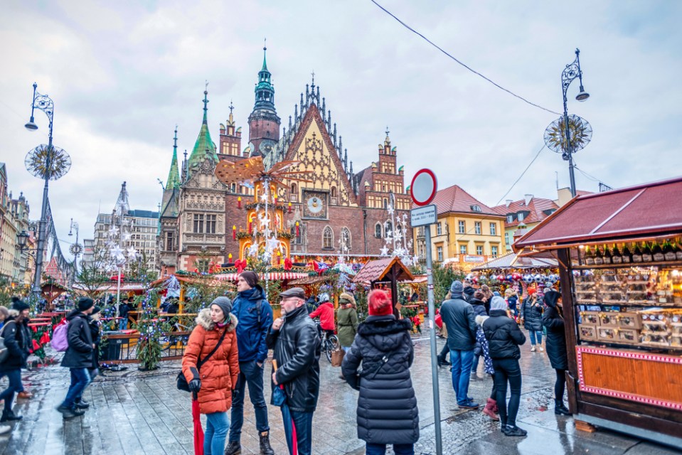 Krakow in Poland is famous for its vibrant stalls at Christmas