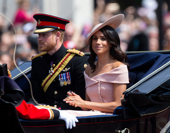 Meghan and Harry pictured at the event in 2018