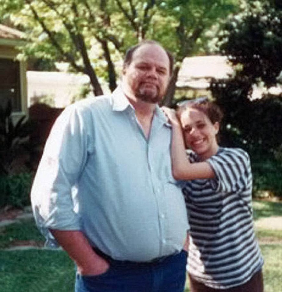 Meghan pictured with dad Thomas