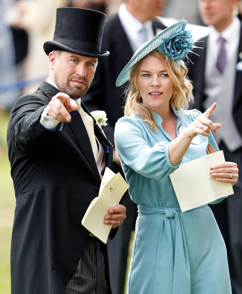 Peter Phillips and Autumn Phillips attend day five of Royal Ascot at Ascot Racecourse on June 22, 2019 in Ascot, England