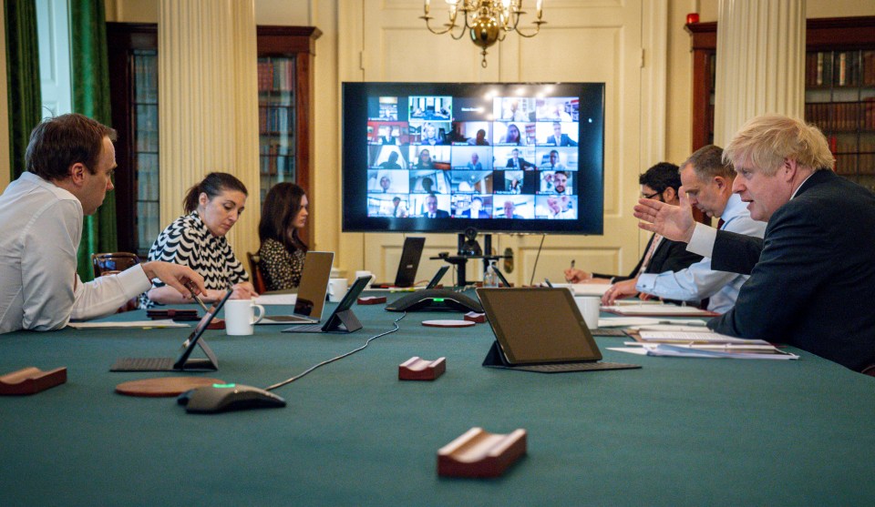 Boris Johnson plots with his Cabinet on Zoom in the early days of the pandemic