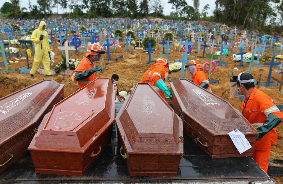 Cemeteries have filled with Covid victims in jungle city Manaus