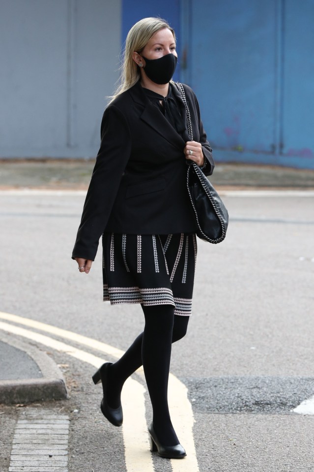 Kandice, 35, arrives at Aylesbury Crown Court in Buckinghamshire