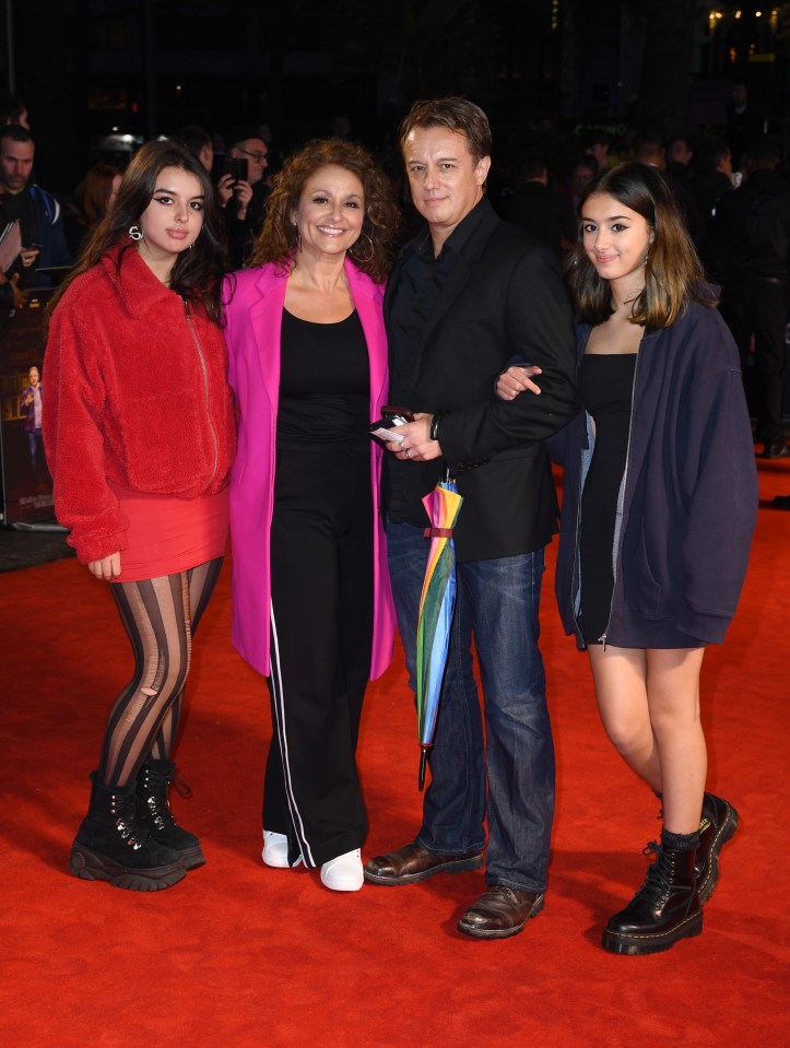 Nadia has two teenage daughters with her husband Mark