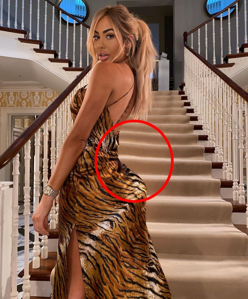 Chloe was accused of editing this picture from the Celebs Go Dating mansion