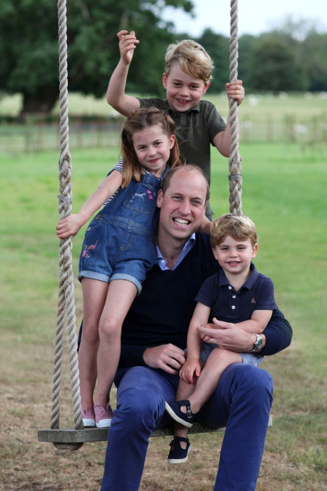 Prince William with his three children