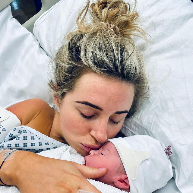 Dani gave birth to her baby son alongside boyfriend Sammy Kimmence