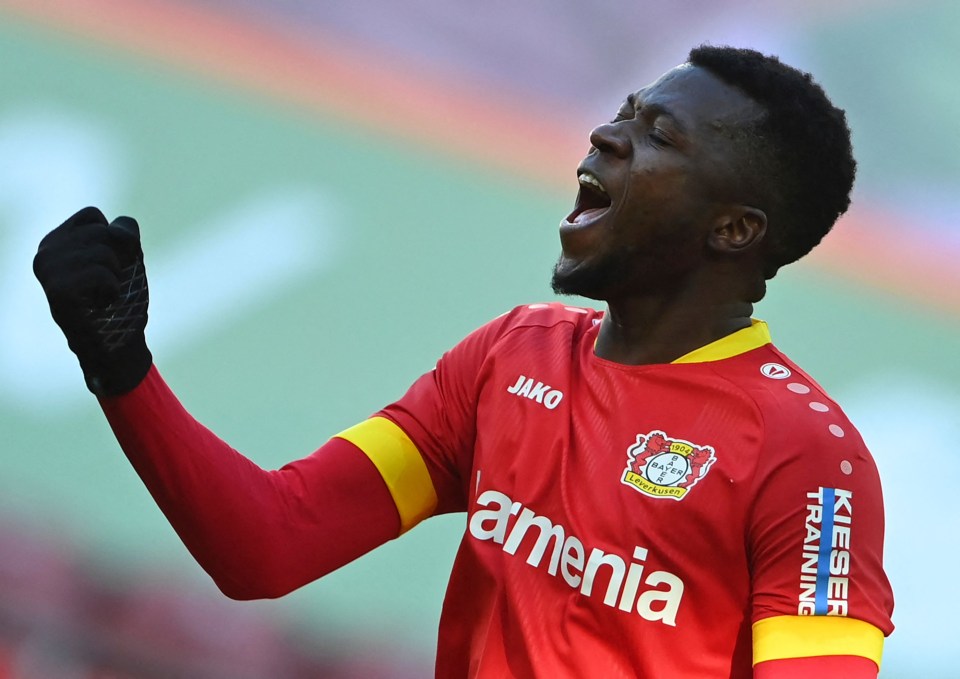 Man Utd are eyeing a bid for Bayer Leverkusen’s star defender Edmond Tapsoba