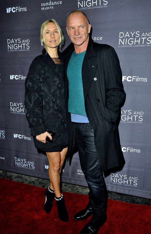 Mickey's mum and dad Singer Sting, 69, and actress Trudie Styler, 67