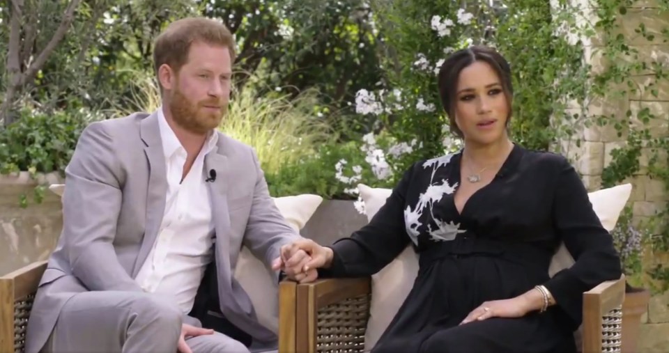 The Duke and Duchess of Sussex’s bombshell interview airs in the US on Sunday, but two preview clips have been released