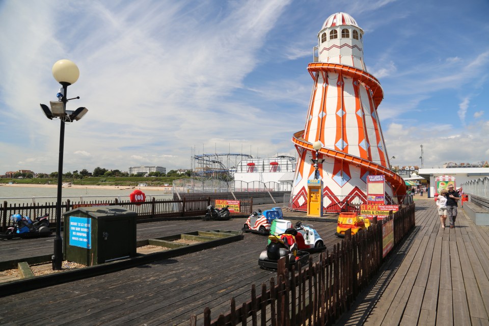 The seaside resort of Clacton-on-Sea in Essex is popular with families