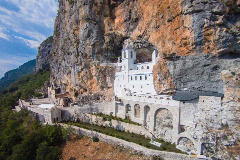 The 17th century Ostrog Monastery is imposing