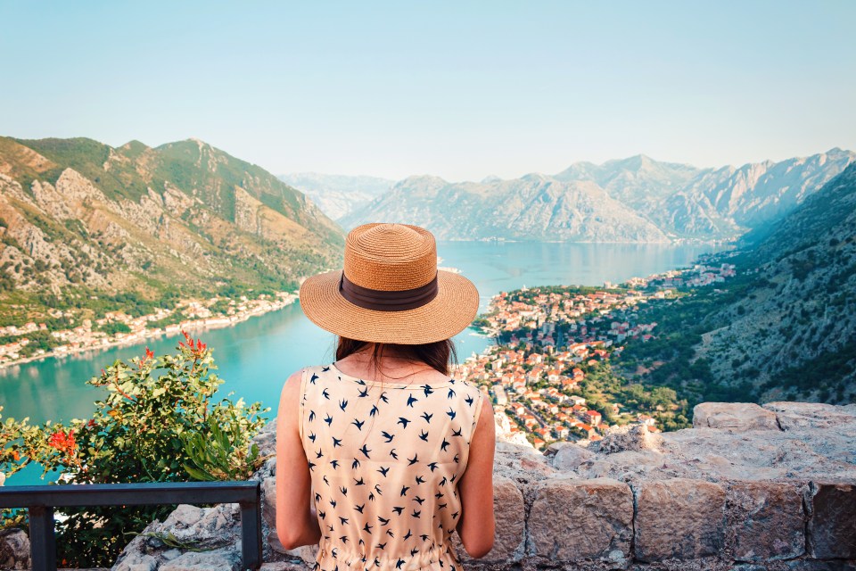 A panoramic view of the Bay of Kotor, Montenegro